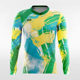 Pop Camouflage 5 - Customized Men's Sublimated Long Sleeve Soccer Jersey