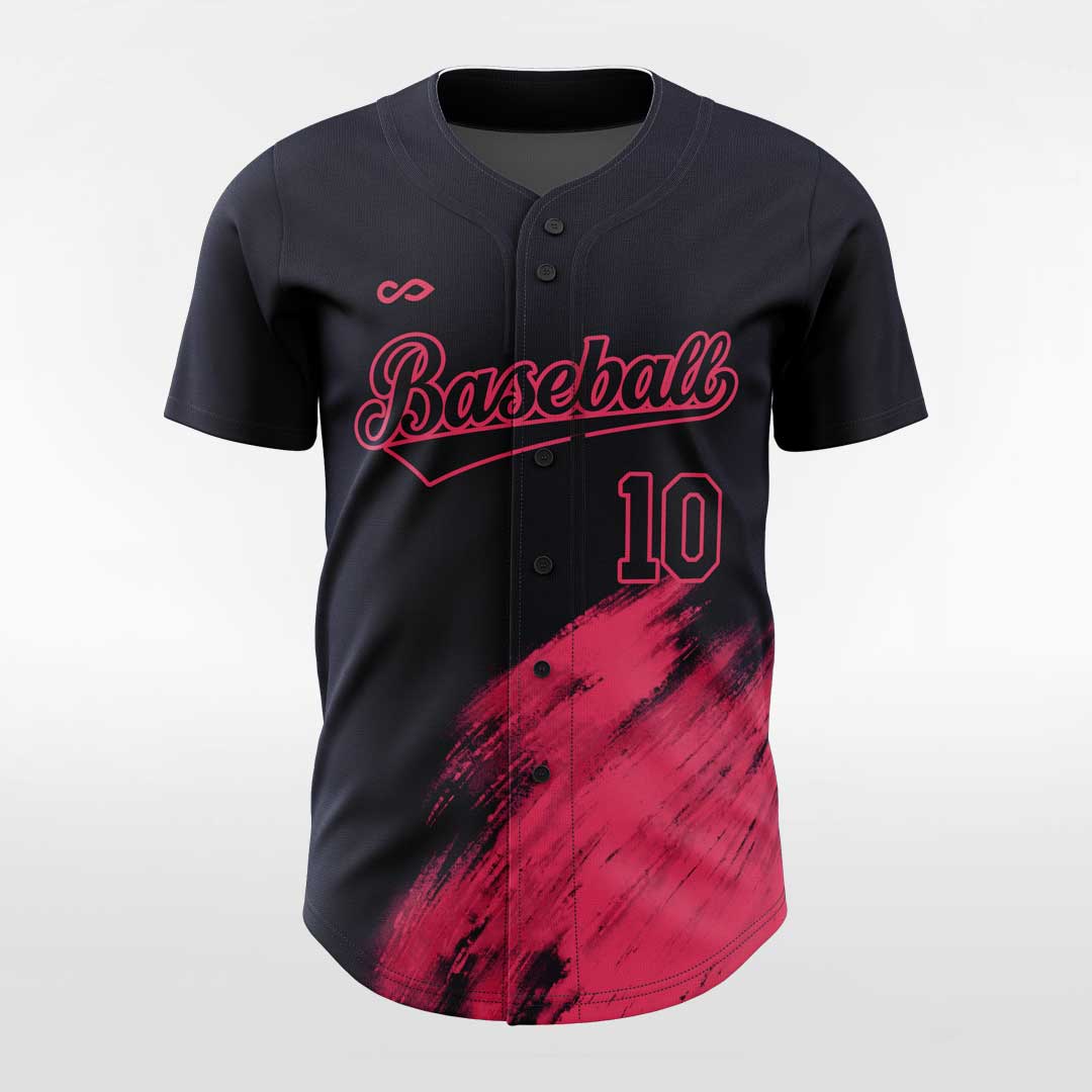 Solar Flare - Customized Men's Sublimated Button Down Baseball Jersey