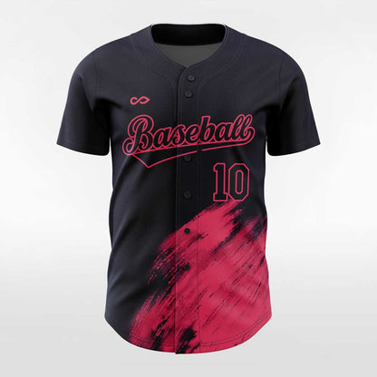 Solar Flare - Customized Men's Sublimated Button Down Baseball Jersey