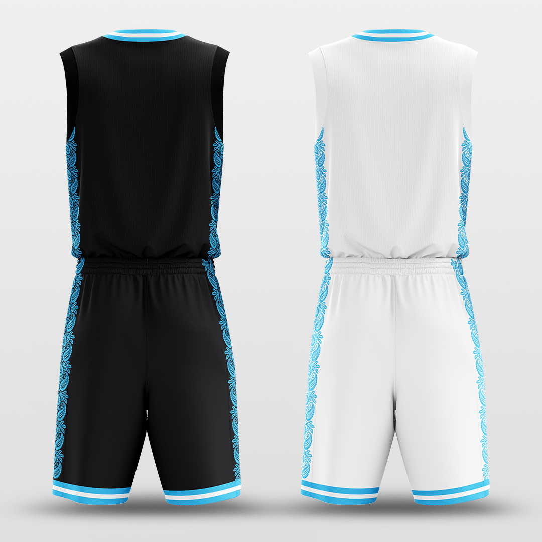 Ice Flower - Customized Reversible Sublimated Basketball Set
