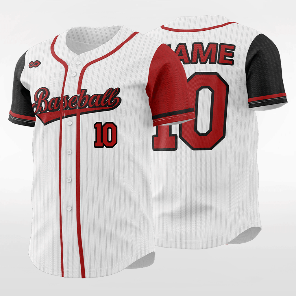 Customizable Red Baseball Jersey Uniform - Sports Custom Uniform