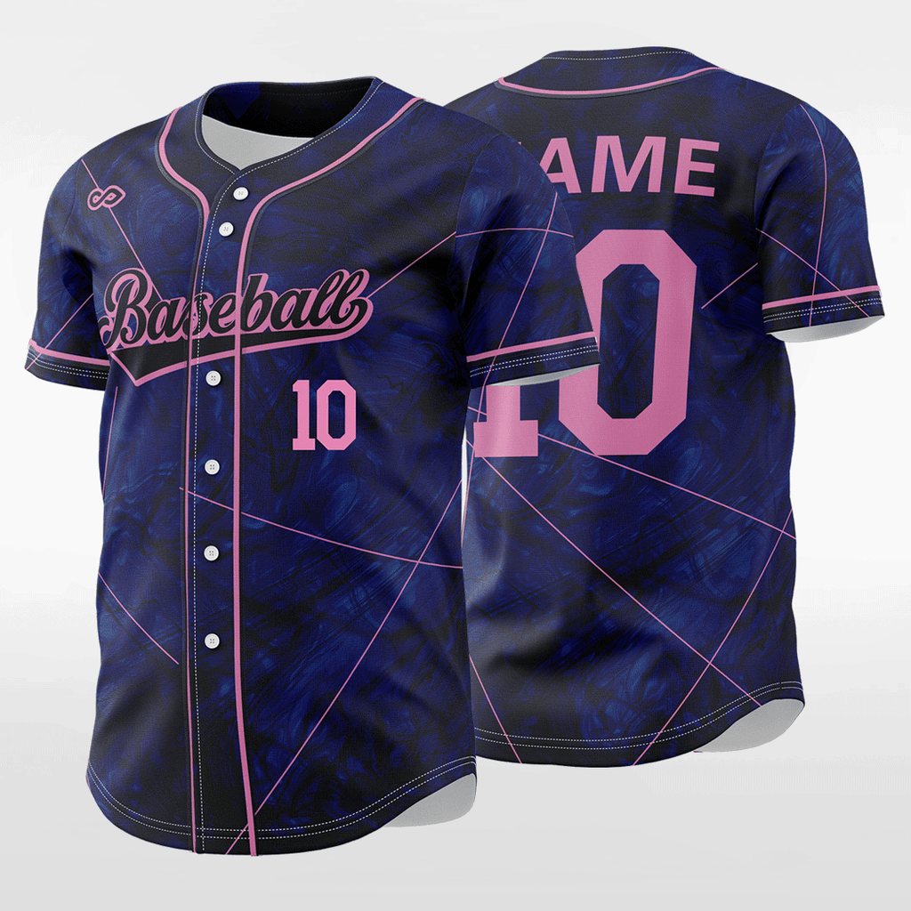 Custom Laser Customized Men s Sublimated Button Down Baseball Jersey Team Sports Shirts Designs
