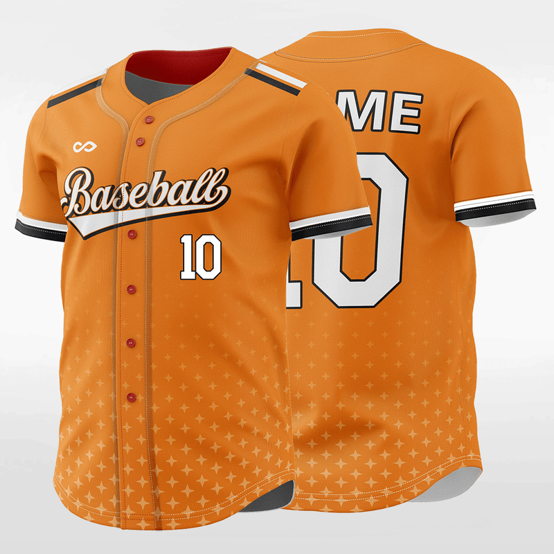 White Orange Custom Sublimated Baseball Jerseys for Team | YoungSpeeds