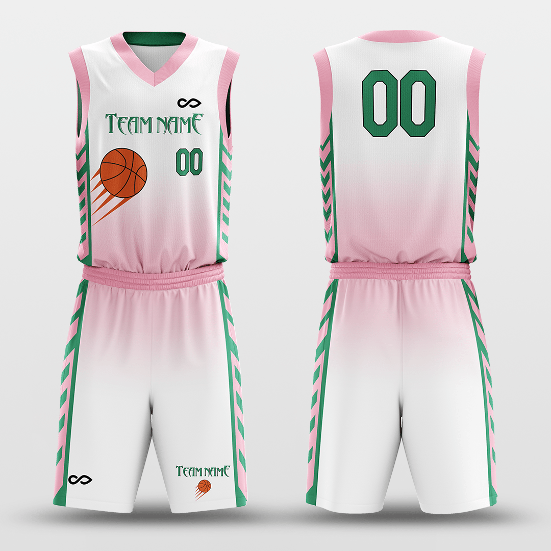 Cikers Sports CLASSIC14 - Customized Sublimated Basketball Set White / XL