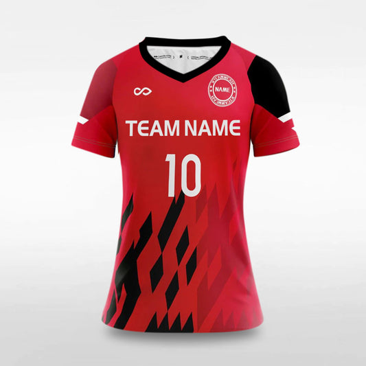 Pixel Fire - Customized Women's Sublimated Soccer Jersey