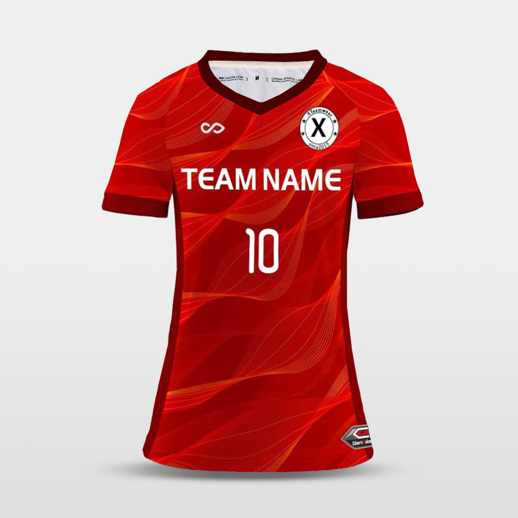 Custom women's soccer jerseys, personalized teamwear