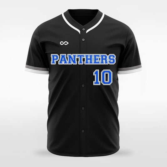 Dark Knight - Customized Men's Sublimated Full-Button Baseball Jersey