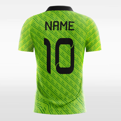 Green Graphic - Customized Men's Sublimated Soccer Jersey