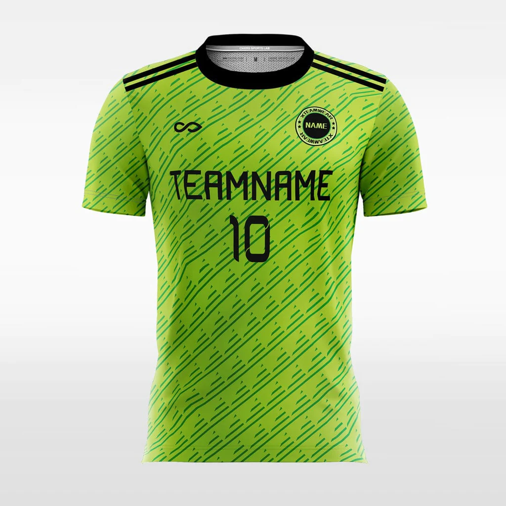 Green Graphic - Customized Men's Sublimated Soccer Jersey